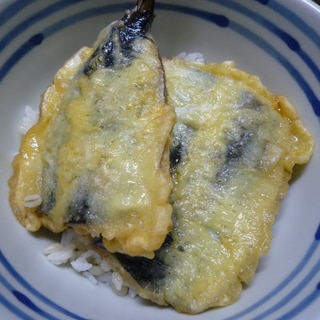 秋刀魚の天丼